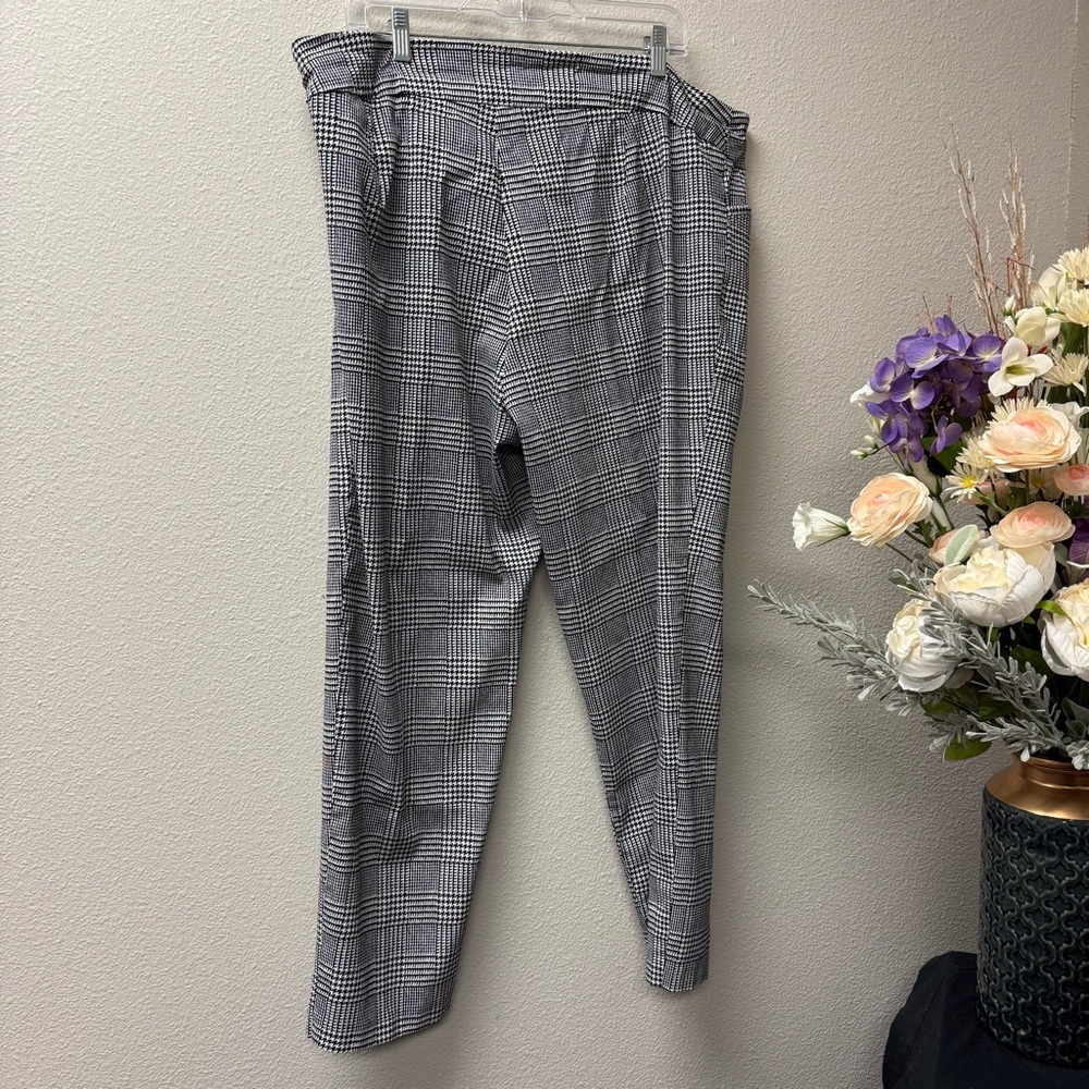 George Plus 22W-24W Plaid Houndstooth Slim Fit Dress Pants Work Office Casual - Picture 5 of 6